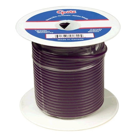 Primary Wire, GPT, 16 AWG, Copper, Purple, PVC Jacket, Stranded