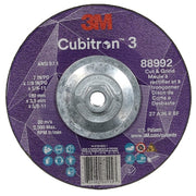 Cut-Off and Grinding Wheel, Type 27, 7 in Dia, 0.125 in Thick, 5/8"-11 Arbor Hole Size, Ceramic