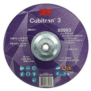 Cut-Off and Grinding Wheel, Type 27, 9 in Dia, 0.125 in Thick, 5/8"-11 Arbor Hole Size, Ceramic