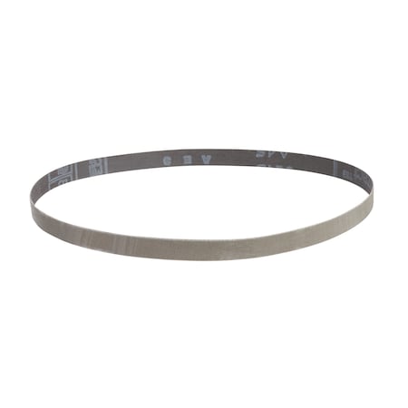 Sanding Belt, 4 in W, 168 in L, Aluminum Oxide, A16 Grit, Gray