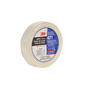 Vinyl Tape 471, White, 1/2"x36, PK72
