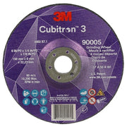 Depressed Center Grinding Wheel, Type 27, 6 in Dia, 0.25 in Thick, 7/8 in Arbor Hole Size, Ceramic