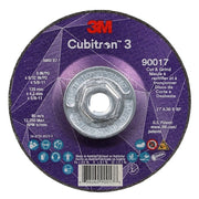 Cut-Off and Grinding Wheel, Type 27, 5 in Dia, 0.156 in Thick, 5/8"-11 Arbor Hole Size, Ceramic