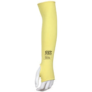 Cut-Resistant Sleeve with Thumb Slot, Cut Pro, Kevlar, Cut Level A3, Yellow, 18 in L