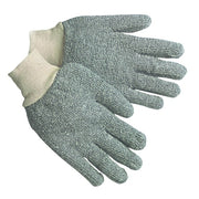 Knit Gloves, Back: Gray, Large, 12 PK