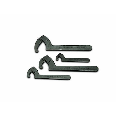 Adjustable Hook Spanner Wrench 4 Pc Set