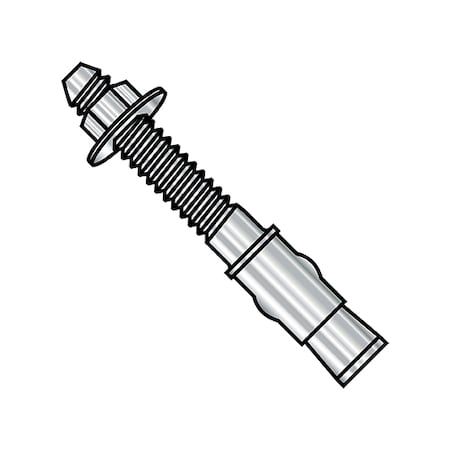 Wedge Anchor, 3/8" Dia., 6-1/2" L, Stainless Steel 50 PK