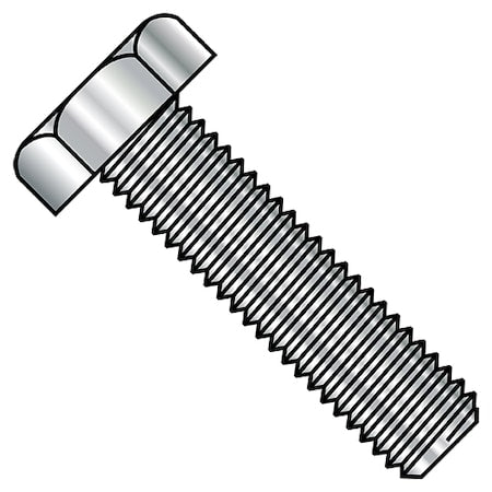18-8, 5/16"-18 Hex Head Tap Bolt, Plain Stainless Steel, 3-1/2 in L, 50 PK
