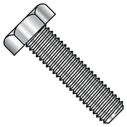 18-8, 1/4"-20 Hex Head Tap Bolt, Plain Stainless Steel, 6 in L, 100 PK