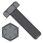 Grade 8, 1/2"-13 Hex Head Tap Bolt, Plain Steel, 6 in L, 100 PK