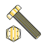 Grade 8, 1"-8 Hex Head Tap Bolt, Zinc Yellow Steel, 6-1/2 in L, 20 PK