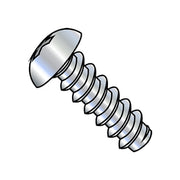 Sheet Metal Screw, #10-16 x 3/8 in, Zinc Plated Steel Round Head Phillips Drive, 8000 PK
