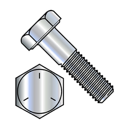 Grade 5, 3/4"-10 Hex Head Cap Screw, Zinc Plated Steel, 5-1/2 in L, 45 PK