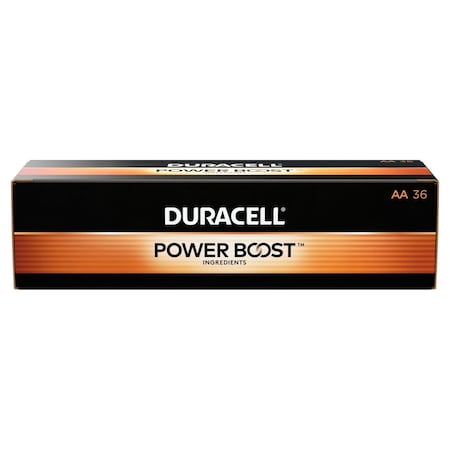 Coppertop AA Alkaline Battery, 1.5V DC, PK36