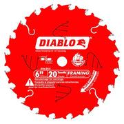 Trim Saw Blade,6 in dia,20 Tooth