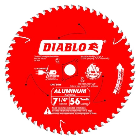 Cutting Saw Blade,7-1/4 in dia x 5 T