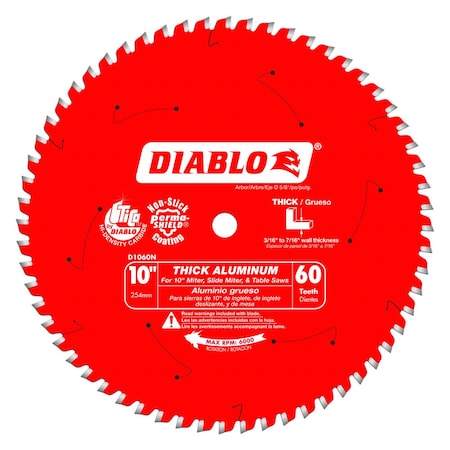Nf Csb,10 in dia x 60 Teeth,5/8" Bore