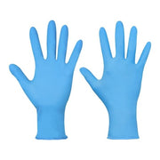 Disposable Gloves, Nitrile, Powder-Free, 3 mil, Blue, XL (Size 10), PK100