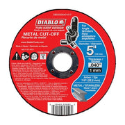 Abrasive Cut-Off Wheel, Type 1, 5 in Dia, 0.04 in Thick, Aluminum Oxide