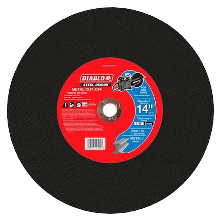 Abrasive Cut-Off Wheel, Type 1, 14 in Dia, 1/8 in Thick, Ceramic