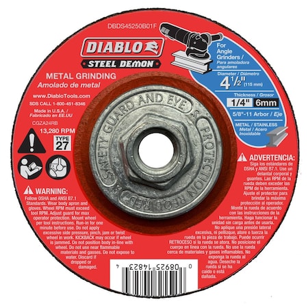 Steel Demon 4-1/2" Type 27 HUB Metal