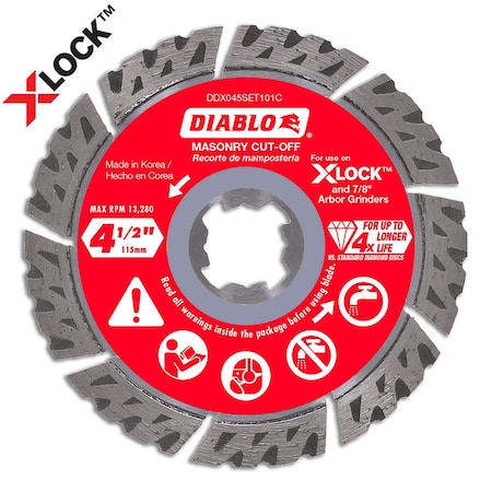DiamondSawBlade,Diam:4.5",Arbor:7/8