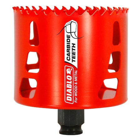 Hole Saw,Diameter:3.25",Carbide Tipped