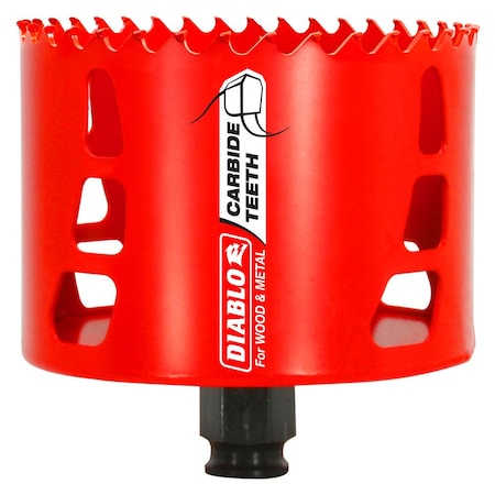 Hole Saw,Diameter:3 5/8",Carbide Tipped