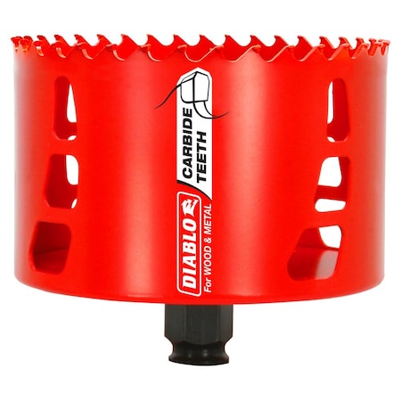 Hole Saw,Diameter:4 1/8",Carbide Tipped