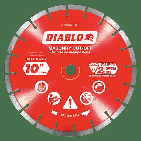 DiamondSawBlade,Diam:10",Arbor:5/8",7/8