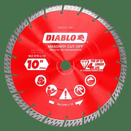 DiamondSawBlade,Diam:10",Arbor:5/8",7/8