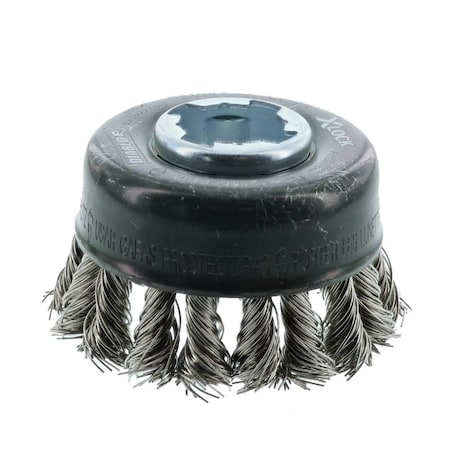 X-LOCK Stainless Steel Knot Cup Brush,2