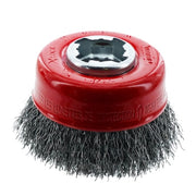 X-LOCK Carbon Steel Crimped Cup Brush,3