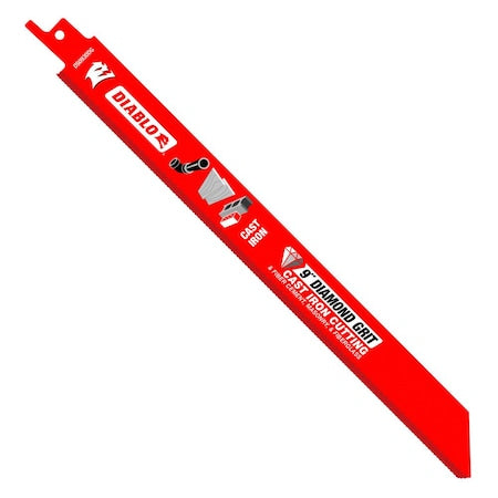 9 in L Reciprocating Saw Blade, 1 PK