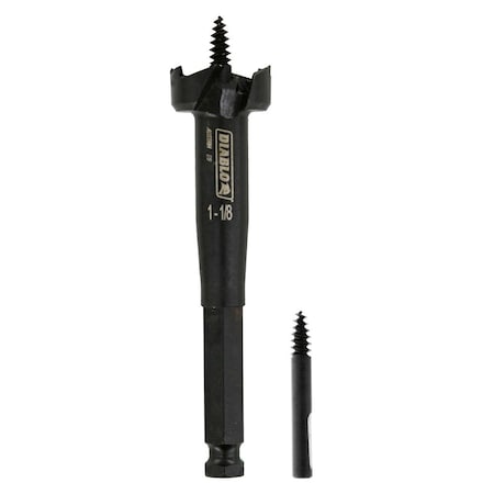 SPEEDemon Self Feed Bit,1-1/8" dia.