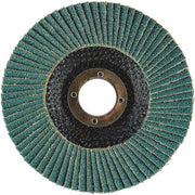 4-1/2" x 5/8"-11 Hard Edge SZA Fiberglass Flap Disc, 80 Grit
