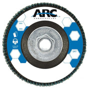 7" x 5/8"-11 T29 - Angle Face SZA Fiberglass Flap Disc, 80 Grit