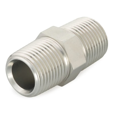 Pipe Nipple,Steel, 1/4" Pipe Size, MNPTF