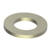 Flat Washer, Fits Bolt Size M30, Steel, Not Graded, Zinc Yellow Finish, 10 PK