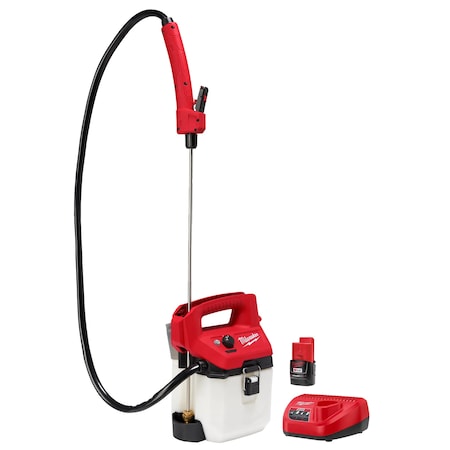 1 gal Handheld Sprayer, Poly, 4 ft L Hose, 24 in L Wand, Adjustable Cone/ Fan Nozzle Spray Pattern