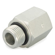 Straight Adapter,Steel,1/4",BSPP x NPTF