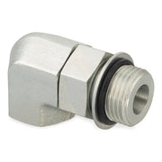 90 Elbow,Steel,3/4 x 1/2 in,SAE x NPTF