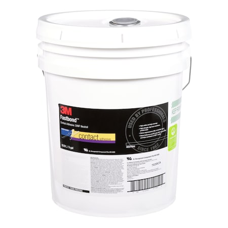 Contact Cement, 30NF Series, Clear, 5 gal, Pail