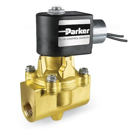 Parker 2-Way Normally Closed, General Purpose Solenoid Valves, Air, Liquids and Gases, Pilot, 2-Way