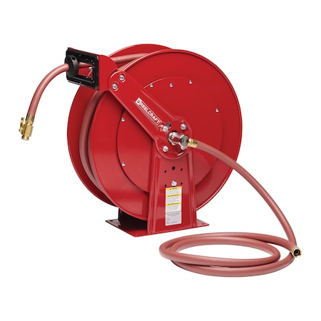 Hose Reel Assembly,Garden Hose Fittngs, 3/4" Hose Diameter, 75' Length, 250 psi Max. Pressure