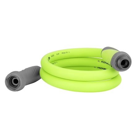 5/8 in ID x 5 ft L SwivelGrip Lead-In Garden Hose, Blue