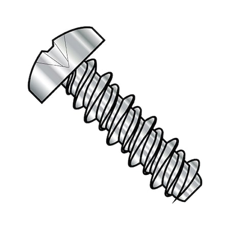 Sheet Metal Screw, #8-18 x 3/8 in, Plain 18-8 Stainless Steel Pan Head Phillips Drive, 8000 PK