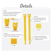 Cable Tie Strap, 8 in L, 1-3/4 in Max Bundle Dia., Black, Nylon, Polypropylene