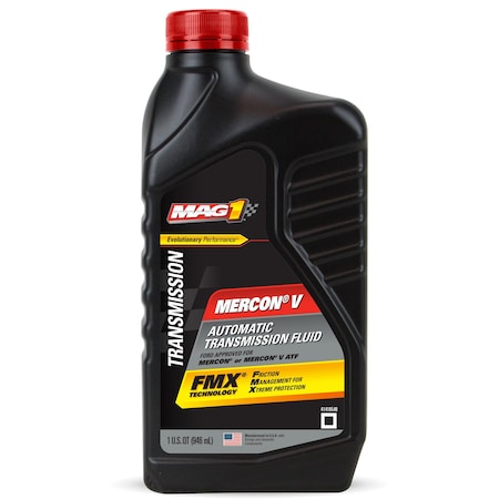 Transmission Fluid,Bottle,Red,32 oz.