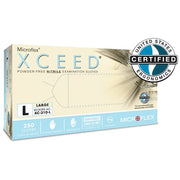 XCEED XC-310, Disposable Gloves, 2.8 mil Palm, Nitrile, Powder-Free, S (7), 250 PK, Blue